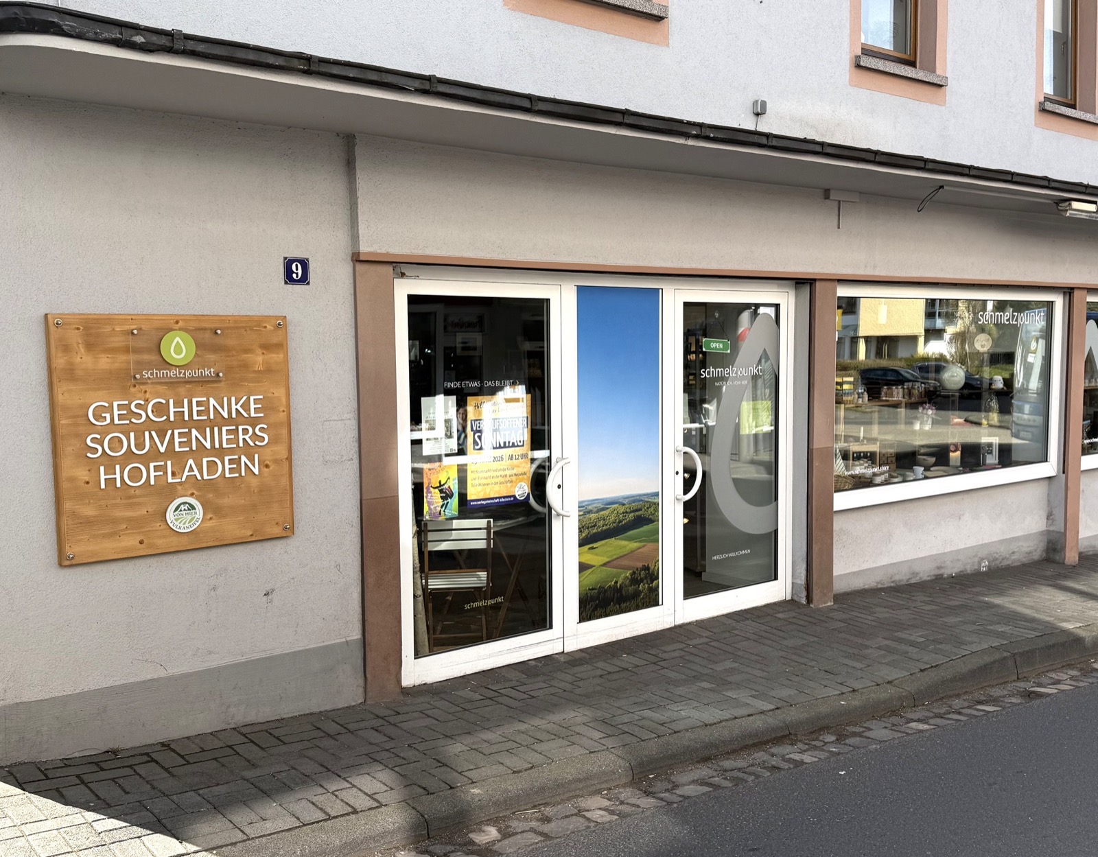 schmelzpunkt Ladenfront
